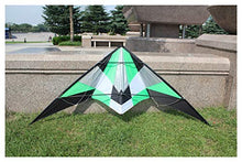 Load image into Gallery viewer, XIBEI Stunt Kite,70 inch Dual Line Colorful Kites,Delta Kite for Adults Outdoor Fun Sports,with Handle and Line,Suitable for Kids Adults and Beginners Kites (Color : Green)
