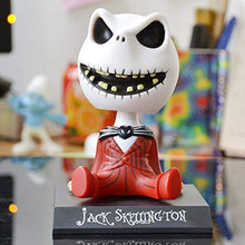 Load image into Gallery viewer, Car Ornaments PVC Jack Skeleton Action Figure Shaking Head Doll Dashboard Decoration The Nightmare Before Christmas Jack Toys
