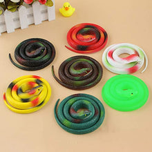 Load image into Gallery viewer, TOYANDONA 6 Pcs Realistic Snake Toy Rubber Snake for Halloween Decoration and Practical Joke
