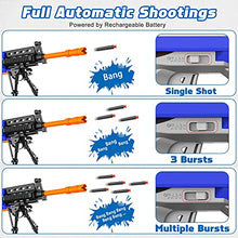 Load image into Gallery viewer, Semour Toy Gun for NERF Guns Automatic Sniper Bullets - Toys for Boys Kids Age 6-12, Christmas Birthday Gifts for Kids, 3 Modes DIY Toy Foam Blasters &amp; Guns with 2 Clips Magazine, 100 Bullets, Blue
