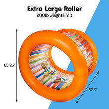 Load image into Gallery viewer, Hoovy Giant Fun Inflatable Roller Outdoor Activities for Kids and Adults Families Playtime 51&quot; Diameter

