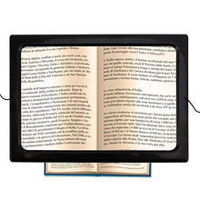 Load image into Gallery viewer, LED A4 Full Page Large Hands Free Magnifier 3X Magnifying Glass Lens Reading w/ Cord
