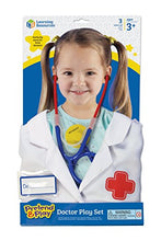 Load image into Gallery viewer, Learning Resources Pretend and Play Doctor Kit for Kids, Pink Doctor Costume, 19 Piece Set, Ages 3+ &amp; Doctor Play Set, Pretend Play, Imagination Play, 3 Pieces, Ages 3+
