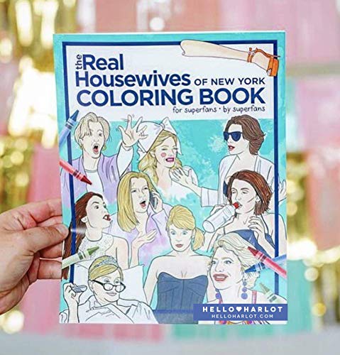RHONY Real Housewives of New York Adult Coloring Book | RHONY Coloring Books | Bravo Fan Gift