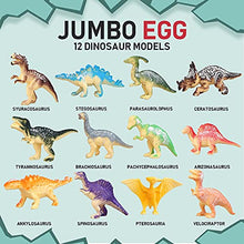 Load image into Gallery viewer, Jumbo Dino Egg Dig Kit, Dinosaur Eggs Toys with 12 Different Dinosaur Toys, Dinosaur Educational Toys for 5 Kids with 6 Digging Tools, STEM Dino Excavation for Boys &amp; Girls Age 6 and up Birthday Gift

