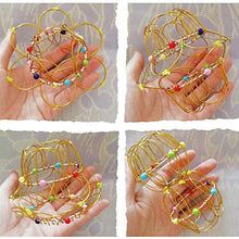 Load image into Gallery viewer, Magic Flower Basket Toy, Flow Ring Spinner Ring Hand Toy, Handmade Wire Toy for Kids Adults, Decompression Reliever Toy, Rodam Magic Iron Ring Ornament, Transforming Many Shapes
