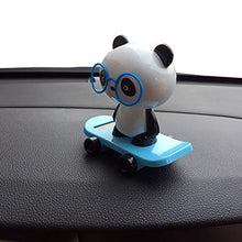Load image into Gallery viewer, farawamu Solar Power Dancing Toy, Cute Solar Powered Car Dashboard Home Desk Decor Dancing Panda Swinging Toy Gift Blue
