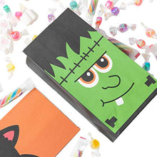 Load image into Gallery viewer, JOYIN 60 PCs Halloween Characters Paper Treat Bags, Trick or Treat Goodie Bags, Candy Bags with Stickers for Halloween Party Favor Supplies
