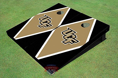 All American Tailgate University of Central Florida Gold and Black Matching Diamond Cornhole Boards