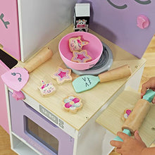 Load image into Gallery viewer, KidKraft Lil&#39; Friends Play Kitchen with 14 Piece Accessory Play Set, Gift for Ages 3+
