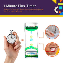 Load image into Gallery viewer, Special Supplies Liquid Motion Bubbler Toy (1-Pack) Colorful Hourglass Timer with Droplet Movement, Bedroom, Kitchen, Bathroom Sensory Play, Cool Home or Desk Decor (Green)
