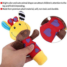 Load image into Gallery viewer, Baby Rattle, Colorful Baby Rattles Cartoon Stuffed Animal Plush Hand Rattle Baby Rattle Stick Plush Appeasing Toys(#3)

