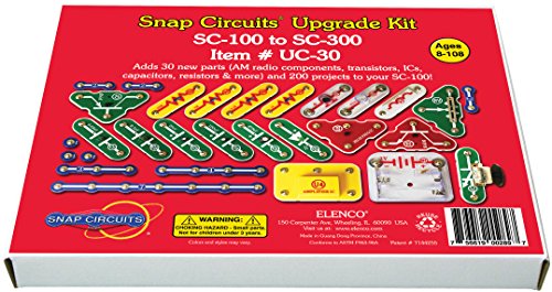 Snap Circuits UC-30 Electronics Exploration Upgrade Kit | SC-100 to SC-300 | Upgrade Junior to Classic