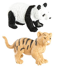 Load image into Gallery viewer, Safari Ltd Zoo Babies Toy Figurine TOOB With 11 Adorable Baby Animals Including Baby Zebra, Panda, Hippo, Chimpanzee, Rhino, Alligator, Gorilla, Elephant, Tiger, Polar Bear, And Giraffe - Ages 3 And U
