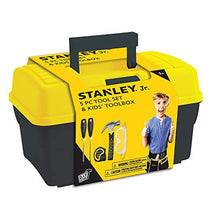 Load image into Gallery viewer, Stanley Jr. - Tool Box and 5 pcs Set of Tools, Tool Set Ages 5+ (TBS001-05-SY), Mixed
