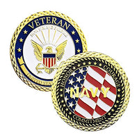 U.S. Navy Veteran Challenge Coin United States Veteran Gift.
