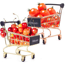 Load image into Gallery viewer, Mini Brands Shopping Cart, 2PCS Shopping Day Grocery Cart Mini Supermarket Handcart Toy Shopping Carts
