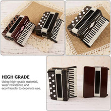 Load image into Gallery viewer, PRETYZOOM Mini Accordion Model Miniature Accordion with Case Mini Musical Instruments Replica Collectible Miniature Dollhouse Model for Gifts Home Decoration

