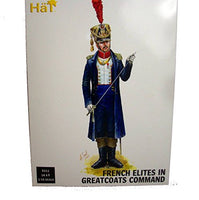 HAT Industries Napoleonic French Elites in Greatcoats Command 1:32 Scale