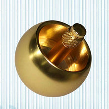 Load image into Gallery viewer, Kisangel Stainless Steel Metal Spinning Top Gyro Toy Mushroom Head Metal Desktop Gyro Toy Flip Spinning Toy Fingertip Decompression Toy for Adults Golden
