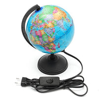 YUTOOL World Earth Globe Atlas Map Geography Education Gift w/ Rotating Stand LED Light