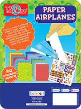Load image into Gallery viewer, Bendon TS Shure Paper Airplanes Mini Activity Tin with 20 Paper Airplanes and Sticker Sheet 50435
