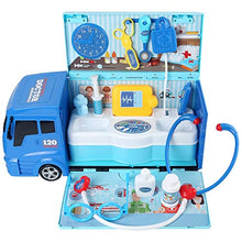 Load image into Gallery viewer, Adventure Toys Toy Medical Kit Pretend Play Doctor, Vet, Veterinary Station with 2 in 1 Truck Carrying Case for Kids
