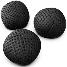 Load image into Gallery viewer, speevers Juggling Balls for Beginners and Professional 120g, XBalls Set of 3 Fresh Design - 5 Beautiful Uni Colors Available, 2 Layers of Net Carry Case, Choice of The World Champions (Black)
