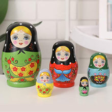 Load image into Gallery viewer, EXCEART Nesting Dolls Charming Nesting Russian Stacking Dolls for Room Decoration 5Pcs
