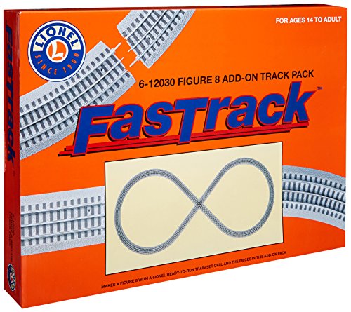 Lionel FasTrack Electric O Gauge, Figure-8 Track Add-on Pack