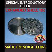Load image into Gallery viewer, 10 CENT AUSTRALIAN EXPANDED COIN SHELL / MADE FROM REAL COINS! PREMIUM QUALITY!
