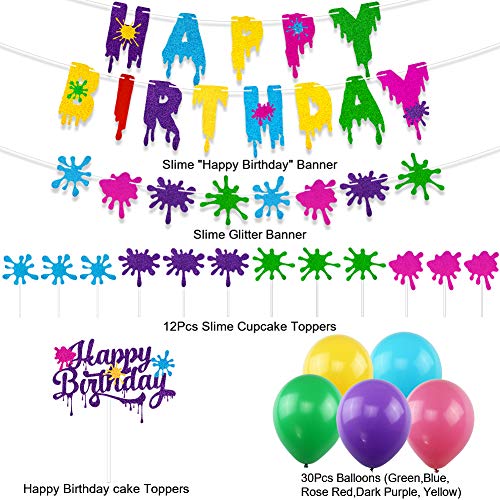 UTOPP Slime Birthday Party Decorations Kit - Slime Birthday Banner Sli –  ToysCentral - Europe