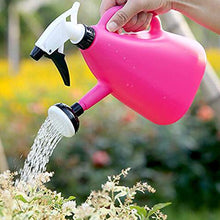 Load image into Gallery viewer, Academyus Multifunctional Dual-Purpose Household Watering Can with Adjustable Rotating Nozzle PP Multifunctional Gardening Sprayer Rose Red
