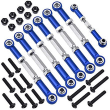 Load image into Gallery viewer, Hobbypark Adjustable Aluminum Turnbuckles / Camber Link with Rod Ends Sets for Traxxas Slash 4X4 / 2WD 1/10 Upgrade Parts,7 Pieces (Navy Blue)
