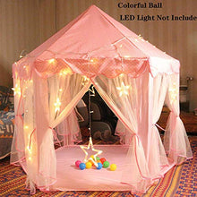 Load image into Gallery viewer, Princess Castle Tent for Girls , Large Kids Playhouse Play Tents for Indoor &amp; Outdoor 55&quot;x 53&quot;(Pink )
