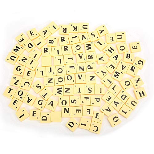 Plastic Letter Tiles, Tiles A-Z Capital Letters for Crafts DIY Gift Decoration Making Alphabet Coasters and Crossword Game