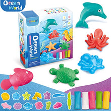 Load image into Gallery viewer, Color Dough Toys Ocean World Dough Set Creations Tools for Kid with sea Animals
