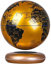 Load image into Gallery viewer, PIVFEDQX LED Magnetic Levitation Floating Globe, Self-Rotating Ball Anti Gravity World Map Earth Home Decoration Children Education Gift (Golden)
