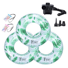 Load image into Gallery viewer, RRLOM Pool Floats Inflatable Swim Tubes Rings (3 Pack 3 Sizes), Fun Beach Floaties with Air Pump, Swimming Party Toys for Kids Adults Raft Floaties Toddlers

