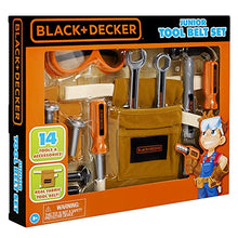 Load image into Gallery viewer, Black &amp; Decker Junior 14 Piece Toy Tool Belt Set
