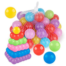 Load image into Gallery viewer, Coogam Pit Balls Pack of 50 - BPA Free 6 Color Hollow Soft Plastic Ball for Kids Birthday Pool Tent Party Favors Summer Water Bath Toy ( 6CM )
