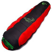Load image into Gallery viewer, Feeryou Ultra-Light Warm Sleeping Bag Portable Camping Sleeping Bag Single Design Breathable Moisture-Proof Convenient Compression Red Sleeping Bag Super Strong
