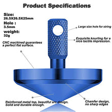Load image into Gallery viewer, Precision Stainless Spinning Top( Blue ), Pocket Gadget EDC Fidget Toy for Men, Unique Gift for Inception Top Fans,Adults,Kids
