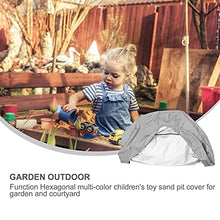 Load image into Gallery viewer, YARDWE Waterproof Sandpit Cover Sandbox Cover Oxford Cloth Cover Sandbox Protector Kids Toy Protection Sandbox Protection Cover Gray 140. 00 x 110. 00 x 20. 00 cm
