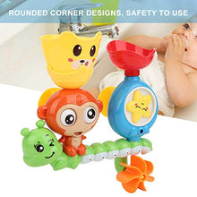 Load image into Gallery viewer, Baby Bath Toy, Cute Cartoon Pattern Sprinkle Water Toys with Gear and Suction Cup, Attaches to Any Size Tub Wall (Green)
