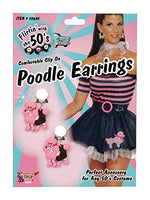 Forum Novelties 62236 Pink Poodle Earrings