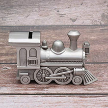 Load image into Gallery viewer, LIOOBO 1pc Piggy Bank Steam Train Shaped Metallic Craft Creative Saving Pot Money Box Desktop Decor Coin Bank for Office Home
