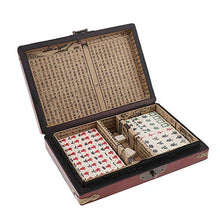 Load image into Gallery viewer, Fityle Chinese Mahjong Toy Set, Classic Board Game 144 Tiles Set with a Wooden Box and Manual
