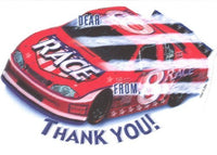 Lil Pickle Boys Race Car Thank You, Fill-in Style, 8 Pack, Die Cut