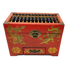 Load image into Gallery viewer, Vintage Chinese Wooden Bead Arithmetic Abacus W. Storage Compartments
